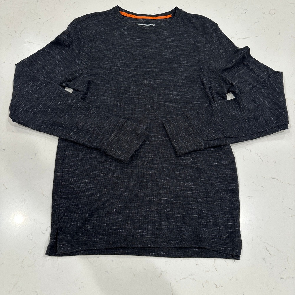 Urban Pipeline Maxflex Mens Small Long Sleeve Shirt Thermal Gray Marl Cotton